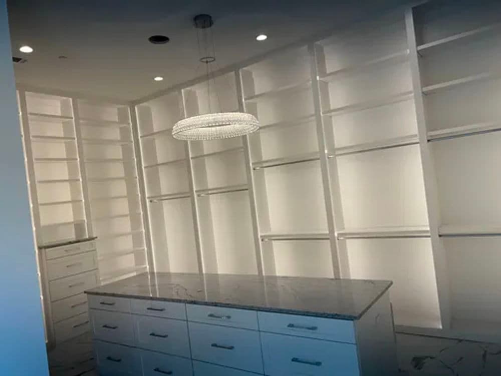 Custom Closet Remodel with LED Lighting in McKinney TX