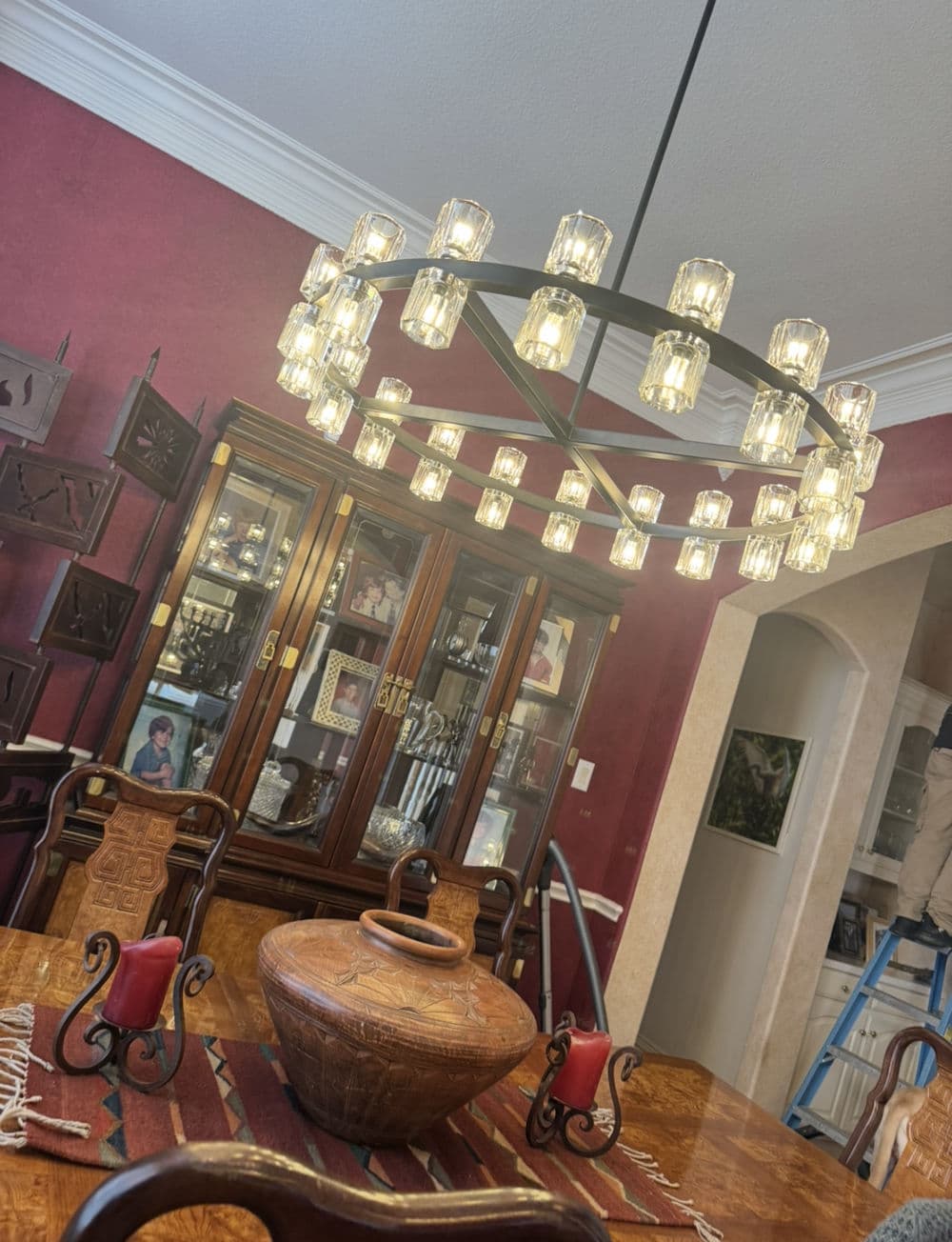 Gallery photos for Entry and Dining Chandelier Upgrades in Plano TX: Image #2