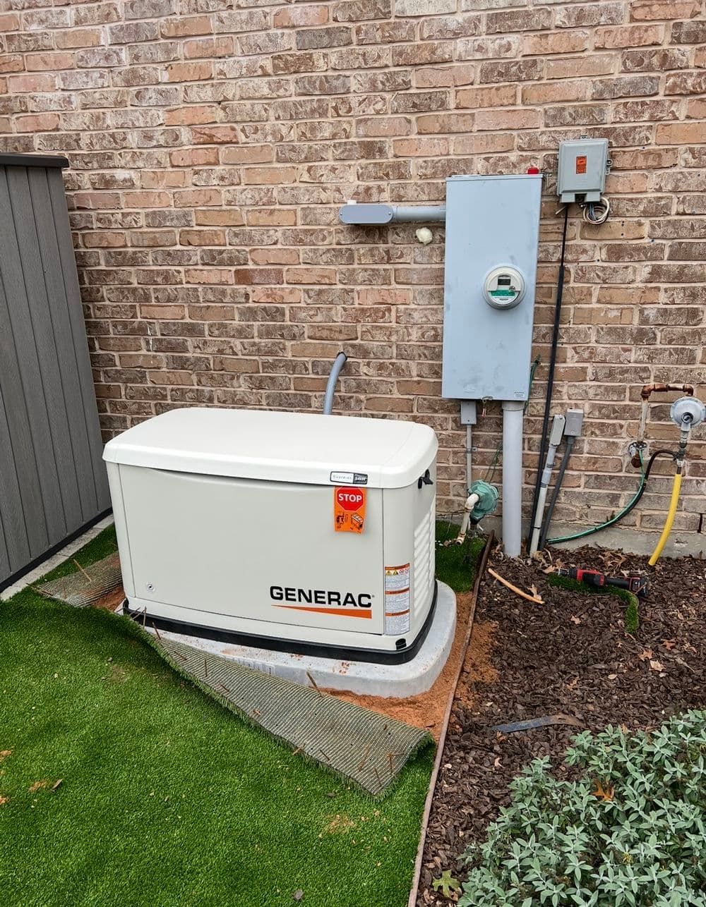 Generac Generator and ATS Install in McKinney TX